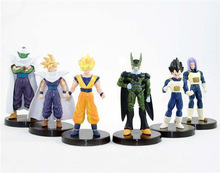 Japanese Anime Cartoon Dragon Ball Z 6pcs/set PVC Figures Animation Model Toy Dolls Collection Birthday/Xmas Gifts Free Shipping