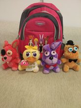 FNAF 6.5” high doll plush five nights at freddy’s quality match school bag free together with fast free shipping