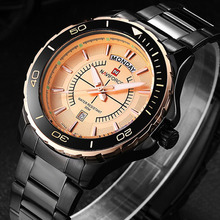 2015 nuevo reloj de pulsera hombres NAVIFORCE marca de lujo correa de acero inoxidable analógico fecha de hombre relojes de cuarzo Casual relogio masculino