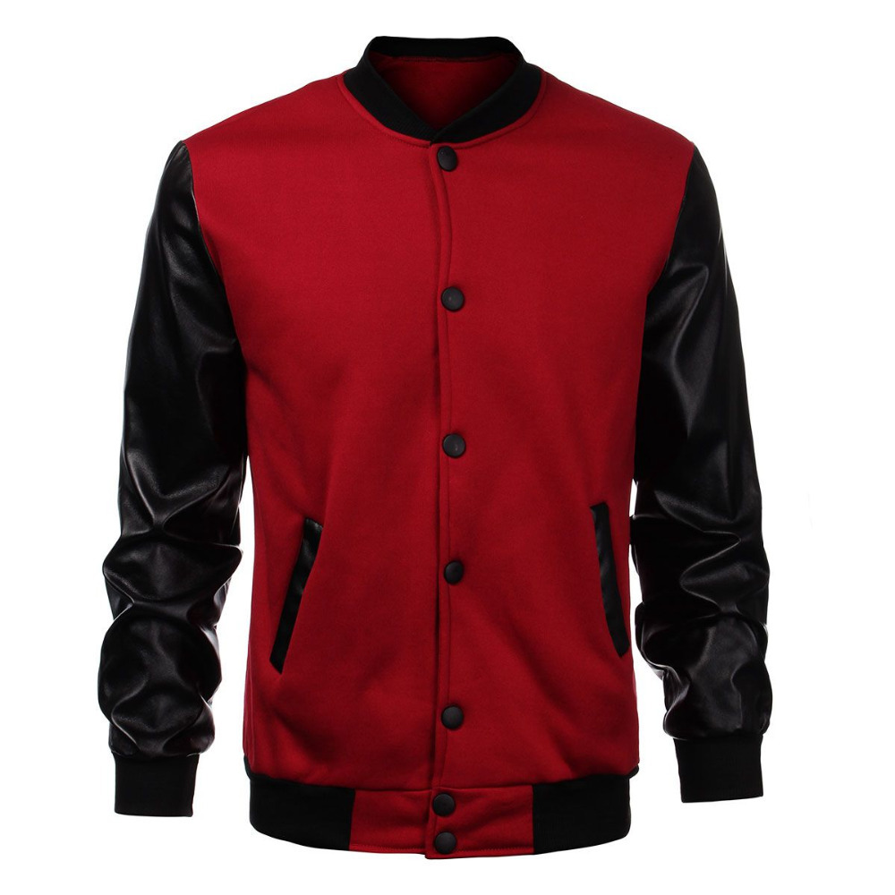 cool mens wine baseball jacket autumn fashion slim cool mens wine baseball jacket autumn fashion slim