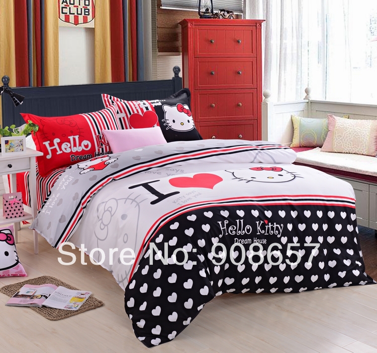 Kitty Bed Black Hello Kitty Bed Set