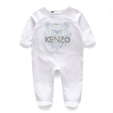 215 summer Tiger head styling Half sleeve cotton new born baby girl romper Toddler baby girl clothes 3- 24 month infant clothing