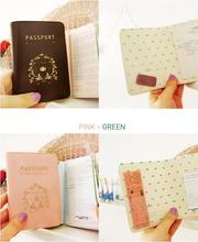 Pink Air Travel Passport Folder passport Holder Aircraft Design 13 3cm 9 3cm Pu Material