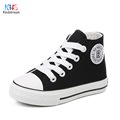 Kindstraum 2017 New Kids Canvas Shoes Children Casual 4 Color High Ankle Rubber Bottom Shoes Boys