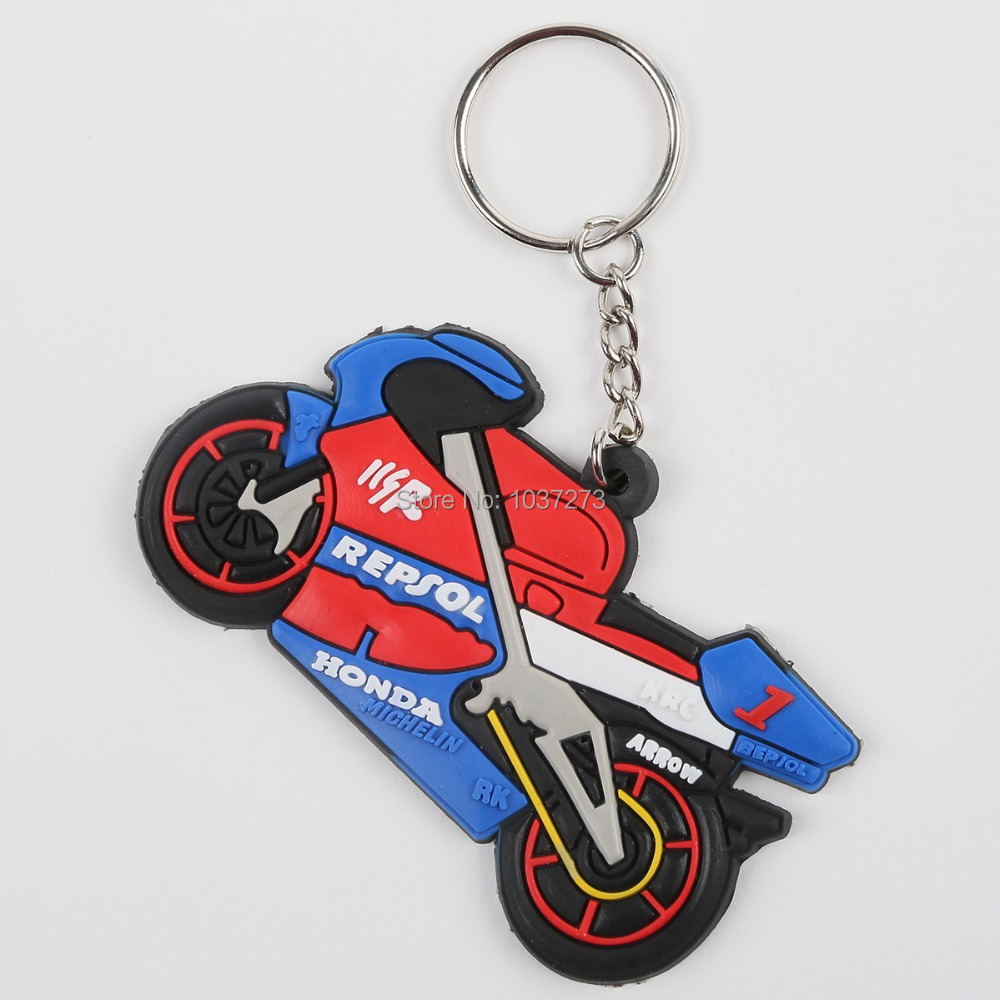 Honda motorcycle rubber keychains #2