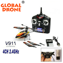 Newest WLtoys WL Upgraded Version V911 4CH 2.4G Single Blade Propeller Mini Radio RC Helicopter w/GYRO RTF Outdoor Free Shipping