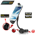 Universal Car Phone Holder Mount Stand with Dual USB Charger For Samsung Galaxy note Lenovo Xiaomi