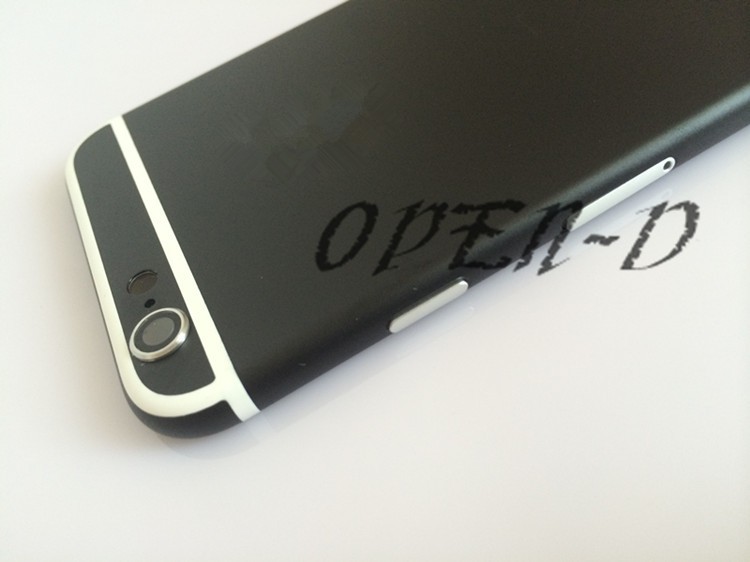 iphone 6 black houisng with white strip color 08