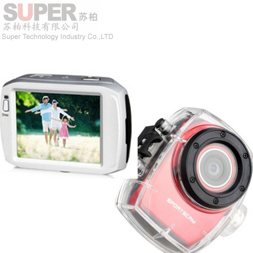 F31 Full HD 20M Waterproof Camera 1080P Sports Helmet Action Mini Video 2'4 LCD Camera Car DVR /Bike/Surfing/Outdoor Sport