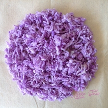 Wool Newborn Photography Props Basket Filler, Chunky Baby Blanket Pure Wool Filler Cushion Background Props Studio Photos Aided