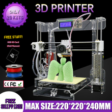 2014 Cheapest High Quality Precision Reprap Prusa i3 LCD Acquired DIY 3d Printer Machine 3 D Print impressora Kit Full Acrylic