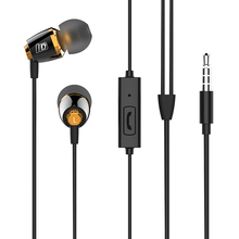 3.55mm in micro earphone stereo metal super bass noise cancelling earphone for mobile phone mp3 palyer speaker