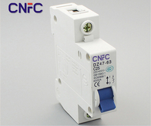 3шт DZ47-1P-25A 230 / 400 В ~ 50 / 60 HZ миниатюрное выключатель DZ47-63 предохранитель от перегрузки