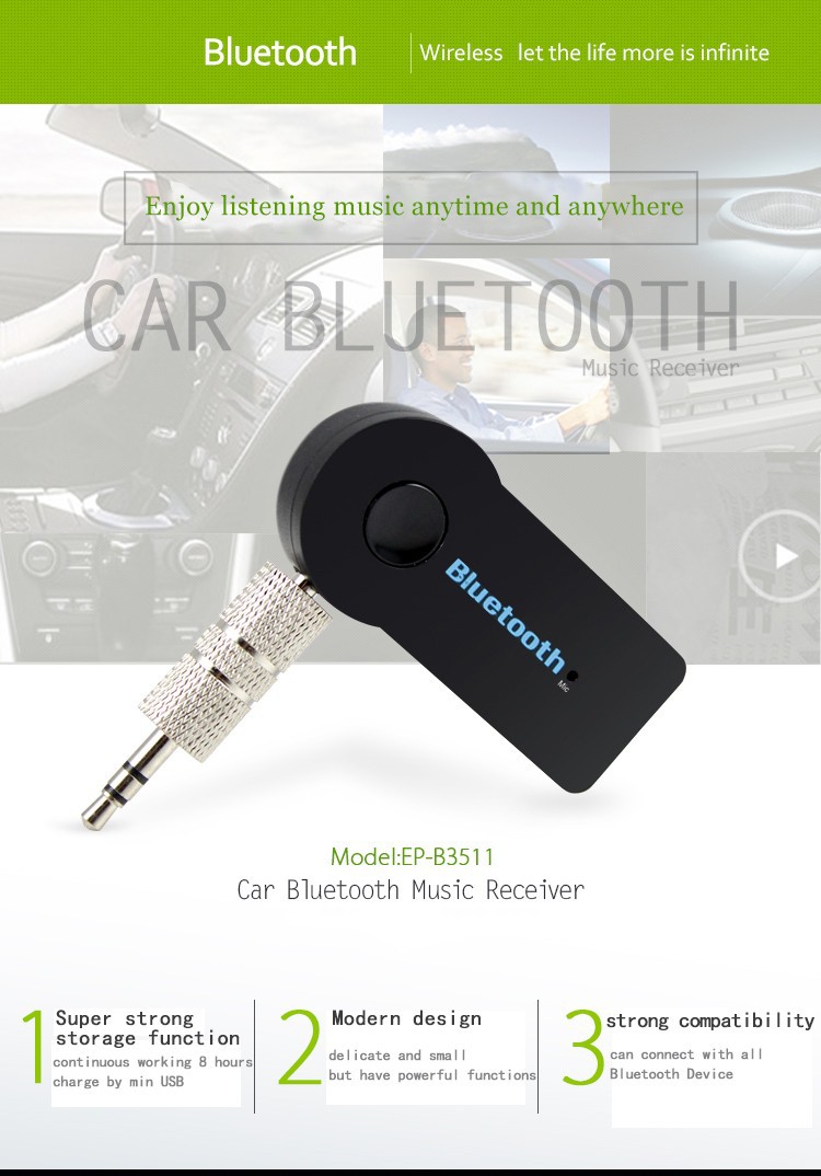  3.5   A2DP   Bluetooth Car Kit AUX          
