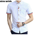 2016 Casual Men Shirts Fashion Chemise Homme Youth Solid Business Shirt Camisa Social Masculina Brand Clothing