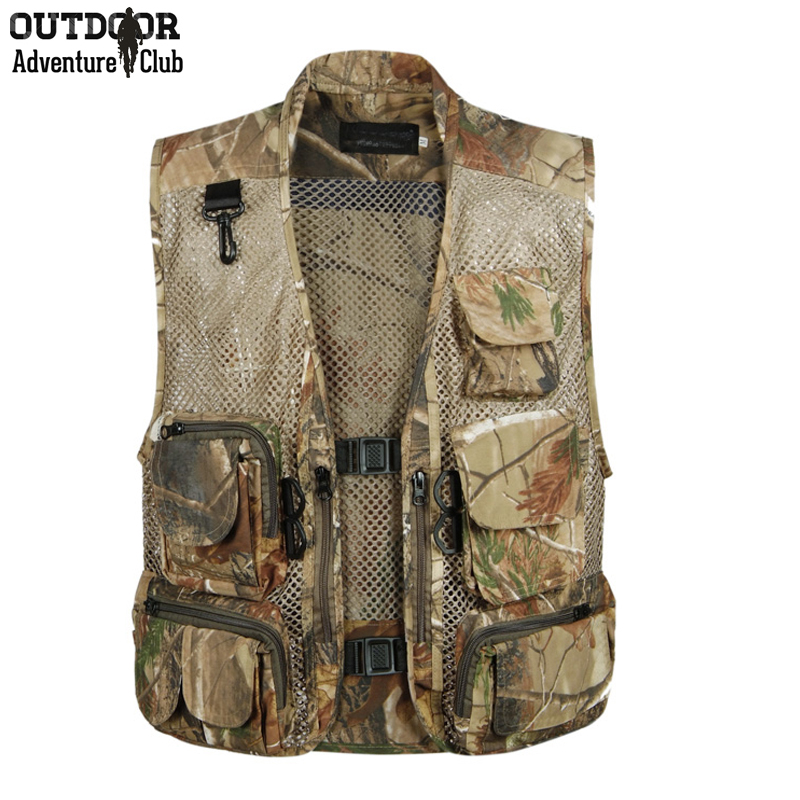 Summer Outdoors Tactical Camouflage Mesh Vest Men Breathable Multi