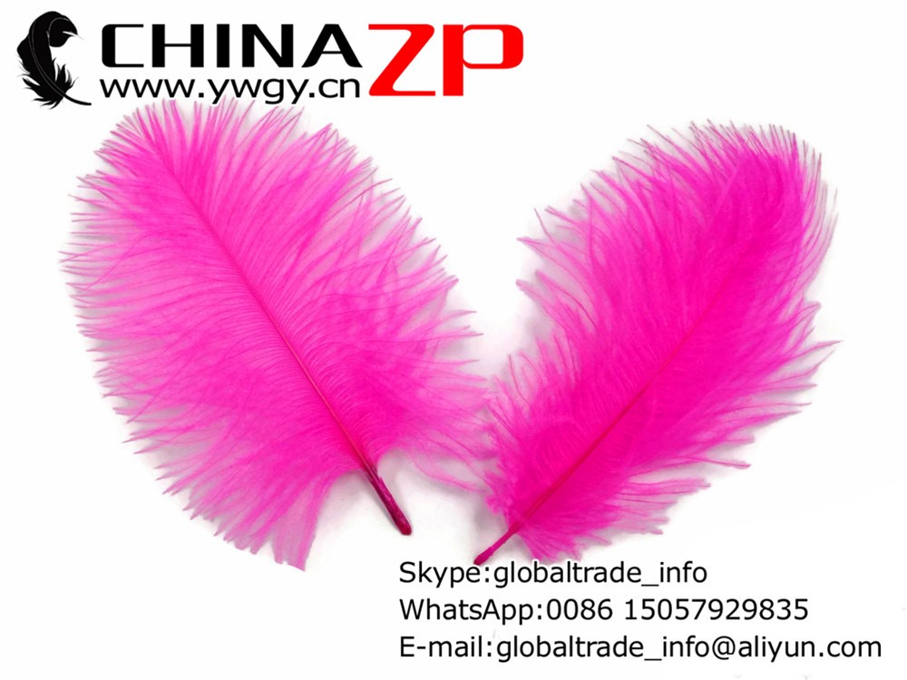 Small Ostrich Feathers, 1 Pack - HOT PINK Ostrich Small Confetti Feathers3
