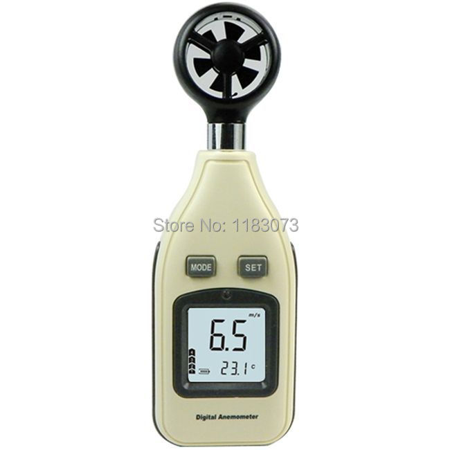 Free Shipping GM816A  Anemometer 30m/s (65MPH) LCD Digital Handheld Wind Speed Gauge Meter Measure Anemometer Thermometer