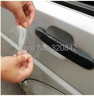 4pcs lot Car Stickers Door Handle Protection Film Universal Invisible Car Handle Scratches Automobile Shakes Car