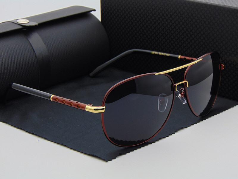 New Hot High Quality  brand designer Polarized Aviator Sun Glasses Driving Sport Male Fashion Oculos men sunglasses with Box