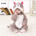 High Quality Baby Clothing 100 Flannel Long Sleeve Baby Jumpsuit Rompers Soft Infant Hooded Jumpsuit Sets