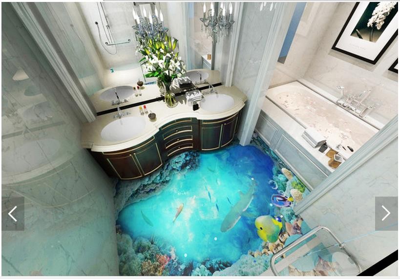 3d Wallpaper Customized 3d Floor Painting Wall Paper 3d Dark Ocean