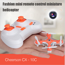 Cheerson CX-10C CX10C Mini 2.4G 4CH 6 Axis Gyro RC helicopter Quadcopter drone with 0.3MP Camera 3 Flight Remote Speed Mode Toys