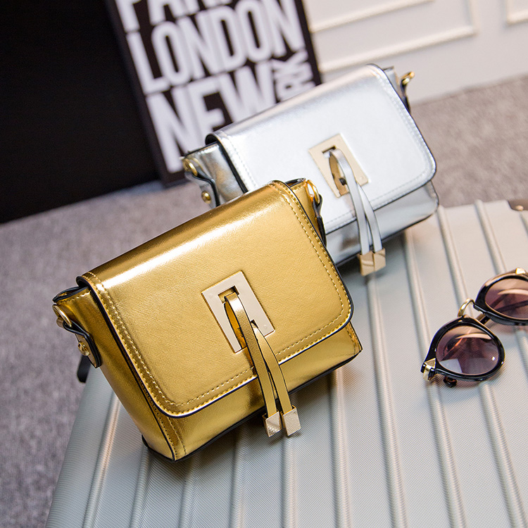 2016 gold silver bag vintage mini-package small bag cross-body messenger bag female small flap phone bag summer bag