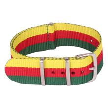 Retro wach de moda 20 mm ejército militar pulsera de reloj de la otan Nylon correa tejida de fibra de 20 mm hebilla