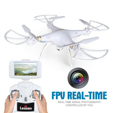 Profession Drones with Camera 2.4GHZ 4CH 6-axis Real Time RC Helicopter Quad copter with Wifi Camera and FPV LCD Screen Kid Gift