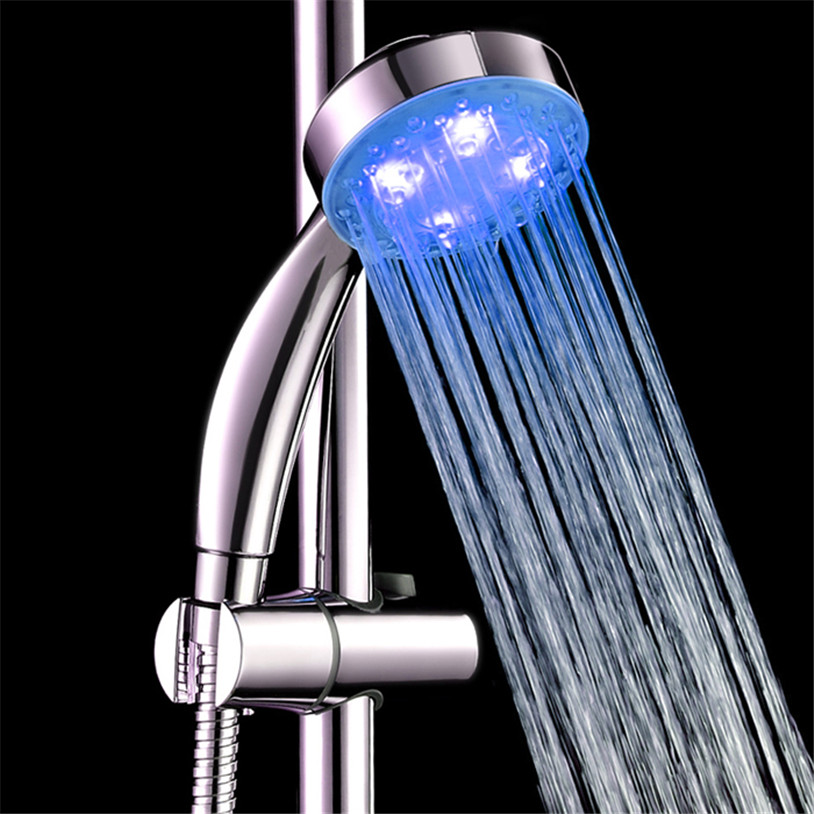 Handheld 7 Colors LED Light Water Bath Home Bathroom Shower Head Glow Quality first