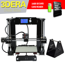 2016 Latest Cheap High Quality Full Acrylic Frame Anet A6 3D Printer Kit Reprap Prusa i3 DIY 16GB SD card & LCD As Gift