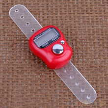 Electronic Row Counter Finger Ring Golf Digit Stitch Marker LCD Tally Counter