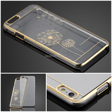 Ultra Slim Luxury Crystal Diamond Bling Transparent Electroplate Back Case Cover For Apple iPhone 5 5s 5g Phone Bag
