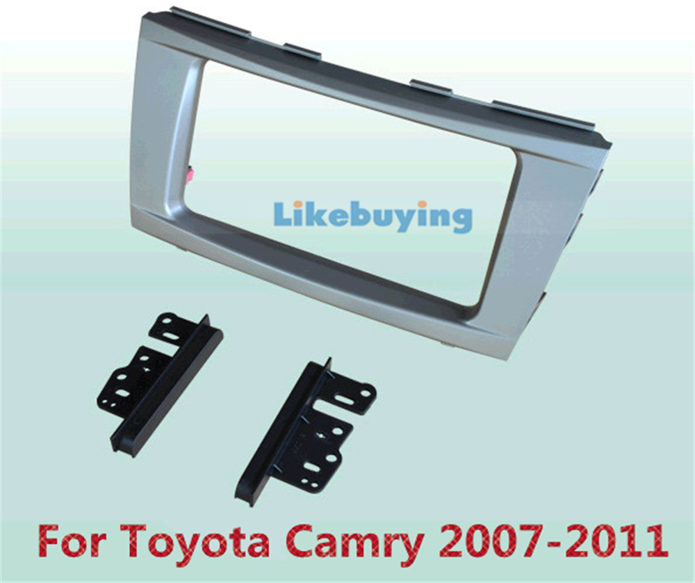 2 Din Car Frame Dash Kit / Car Fascias / Mount Bracket Panel For Toyota Camry 2007 2008 2009 2011