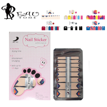 Beautome F1025 Colorful Toe Sticker High Quality UV Gel Polish Toe Nail Wraps Beauty 3D Sticker For Toe Pregnant Woman Available