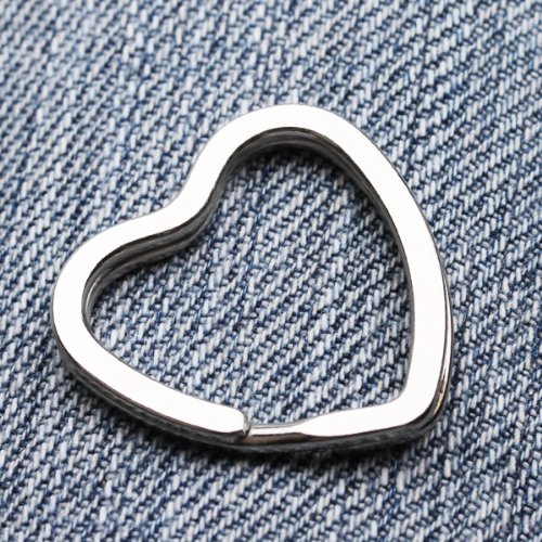 2015 Best Sale 20Pcs Heart-Shaped Split Rings Key