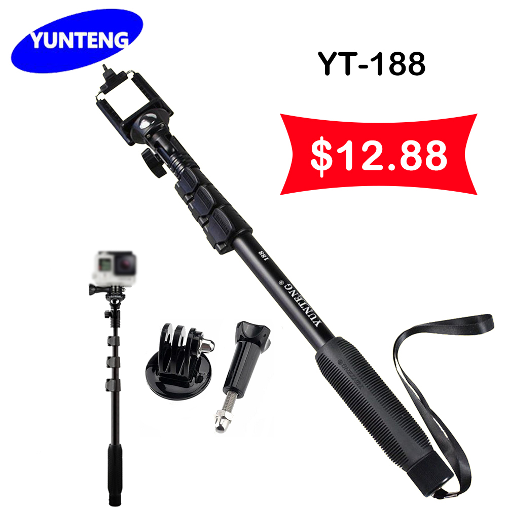 Yunteng 188  YT-188      Gopro Hero 4 3 + 3 2 1 SJ4000 SJ5000 SJ6000 + 