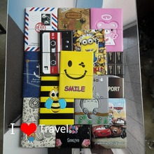 New cartoon passport holders, men travel passport cover, pvc leather 3D Design with 22 different styles for choose for travel