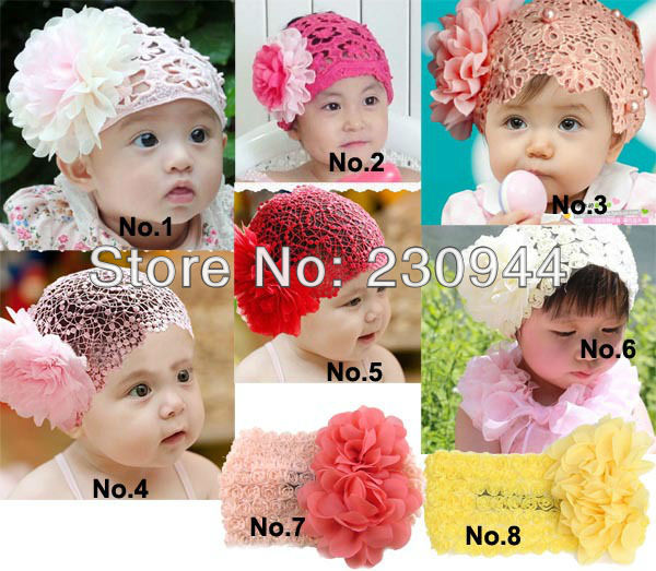 471 New baby headbands big flowers 233 Baby Girls flower headbands toddlers hair ornaments with big flowers   
