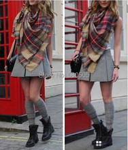 Tartan Scarf Plaid Scarf New Designer Unisex Acrylic Basic Shawls Women’s Scarves Big Size you choose color 140 *140 CM
