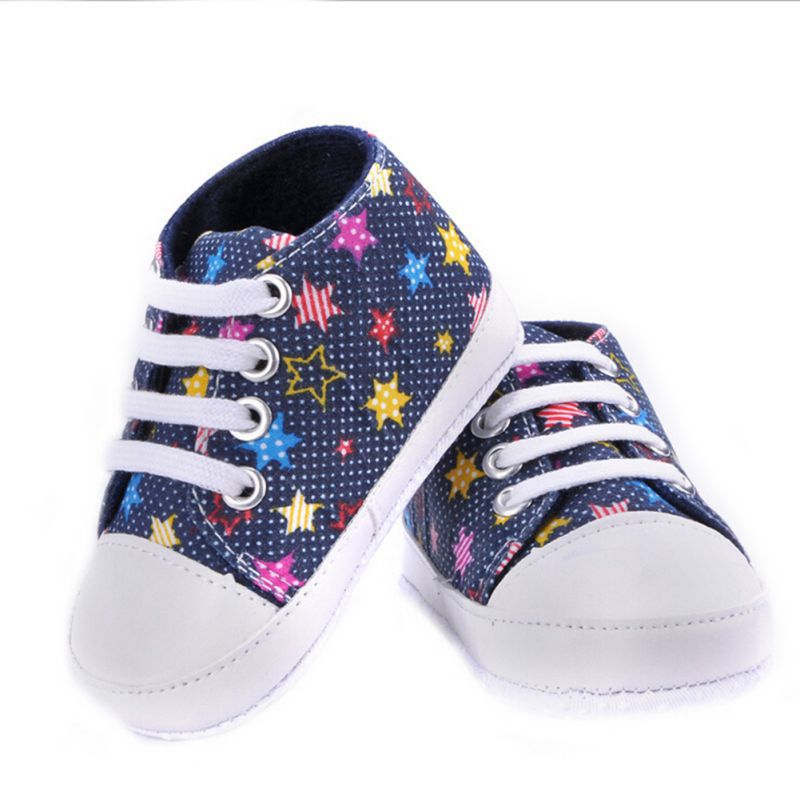 2016 Infant First Walker Toddler Newborn Baby Boys Girls Soft Sole Crib Casual Shoes Sneaker 0-18M