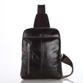 High Quality Retro Vintage Real Genuine Leather Men chest pack shoulder cross bag mobile phone bags