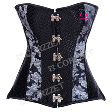 Vintage Steel Boned Stempunk Corsets Sexy Ring Buckle Closure Gothic Corset & Bustier Women Burlesque Corselet