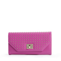 Famous Brand 2016 Fashion Small Rivet Ornament Purse Women Solid Color Twist Lock Clutch Bag Ladies