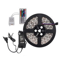 5M SMD 5050 150Leds RGB LED Strips and 44 Key IR Remote Control and 12V 3A