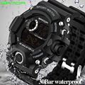 New fashion men s sports watch LED electronic digital watch 30bar diving swim outdoor military watch