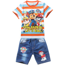 Paw Dog Patrol Children Girls Boys Cartoon sets Costume Clothing set for Kids Patrol Clothes Girls