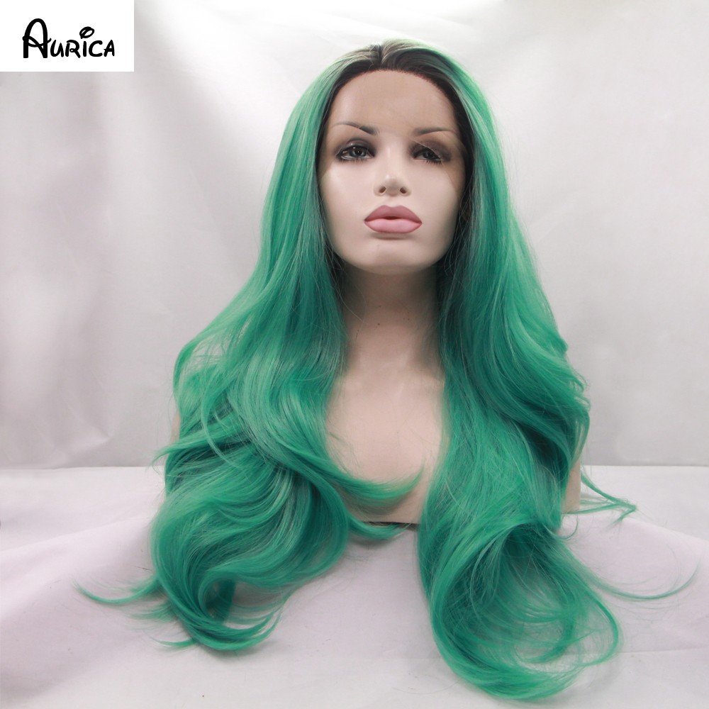 ombre green wig 3 -3 brand