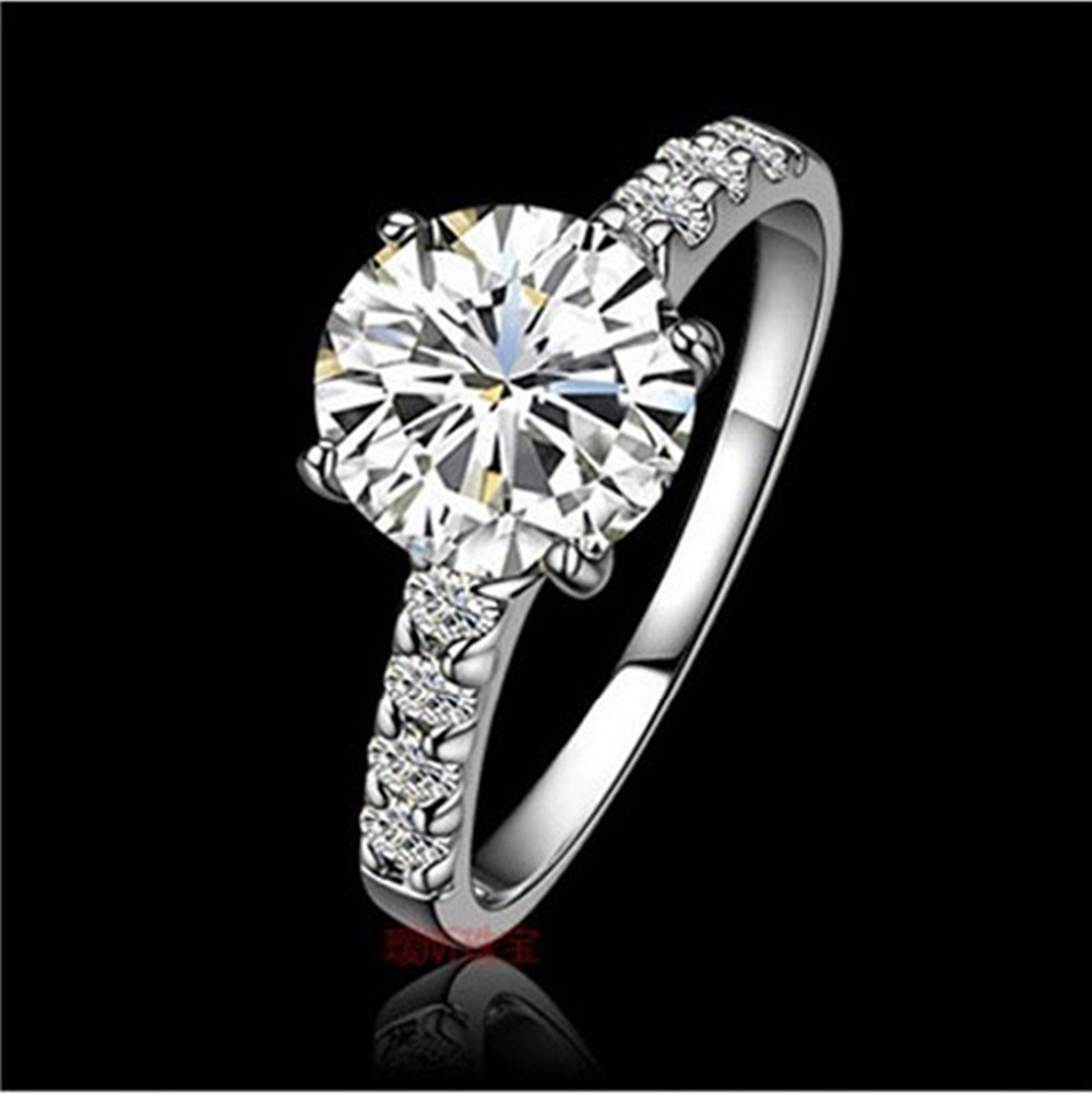Brilliant round diamond engagement rings